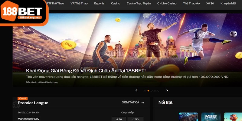 188BET đã chứng tỏ mình là một lựa chọn đáng tin cậy trong thế giới cá cược